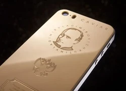 iPhone vàng in hình Putin