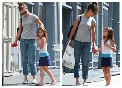 Katie Holmes dẫn Suri đi mua sắm dù vô cùng bận rộn