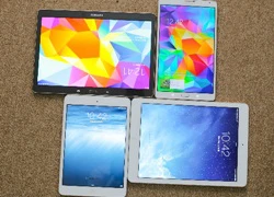 Bộ đôi Samsung Galaxy Tab S đọ dáng cùng iPad Air và Mini