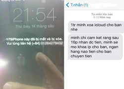 "Khóc dở mếu dở" trò đòi tiền chuộc để mở khoá iPhone