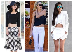 Khoe eo thon với muôn vẻ crop top