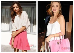 Miranda kerr &#8216;xao xuyến&#8217; gam hồng