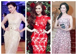 Mỹ nhân showbiz Việt xấu đẹp thất thường với váy kết hoa 3D