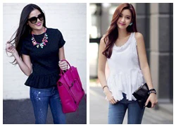 Quyến rũ và thanh lịch với áo, váy peplum