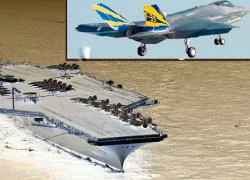 Siêu tiêm kích F-35C chuẩn bị thử nghiệm trên tàu sân bay