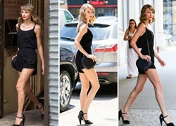 Taylor Swift mặc váy ngắn sexy gây náo loạn trên phố