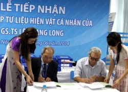 Tiếp nhận hơn 5.000 hiện vật của giáo sư Lê Quang Long