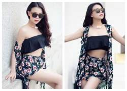 Trà Ngọc Hằng diện crop-top đầy khiêu khích trên phố