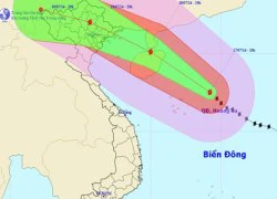 Bão giật cấp 14 - 15 khi vào vịnh Bắc bộ