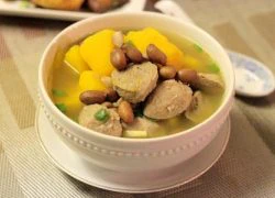 [Chế biến] - Canh bò viên nấu bí đỏ