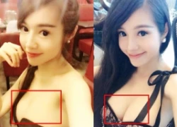 &#8216;Choáng&#8217; Elly Trần nhỡ tay photoshop mất khe ngực