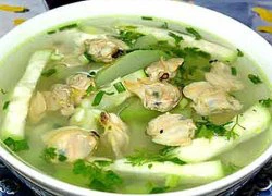 Giảm cân cực hiệu quả với canh bầu nấu hến