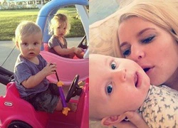 Hình ảnh dễ thương của 2 thiên thần nhà Jessica Simpson