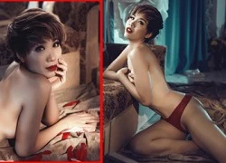 Huỳnh Nu bán nude khoe thân hình nóng bỏng như Miley Cyrus