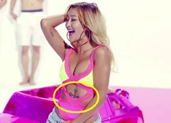 Hyorin (SISTAR) xăm ở bụng để che sẹo trong MV mới