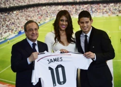 James Rodriguez đưa vợ cùng ra mắt Real