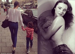 Miranda Kerr đi chơi với con phớt lờ vụ ẩu đả của chồng cũ