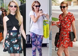 Mix trang phục hè năng động như Emma Roberts