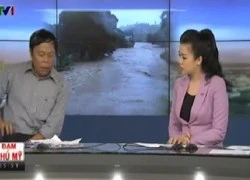 Phóng viên VTV ném điện thoại khi đang ghi hình