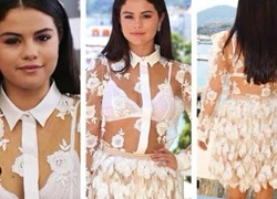 Selena Gomez diện áo mỏng tang dự LHP