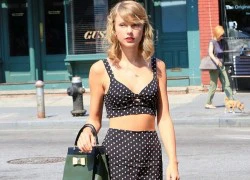 Taylor Swift diện áo gợi cảm khoe vòng 1 "khiêm tốn"