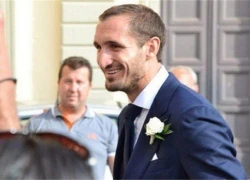 Trung vệ Chiellini rạng rỡ trong ngày cưới