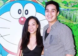 Vợ Baggio không ngại khoe vòng một khi "thám hiểm" cùng Doraemon