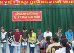 Xử phạt băng nhóm "choai choai" cản trở người thi hành công vụ