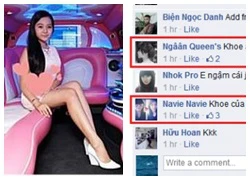 &#8216;Bản sao Angela Phương Trinh&#8217; bị &#8216;ném đá&#8217; vì khoe đi sự kiện bằng xe Limousine