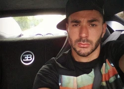 Benzema khoe siêu xe Bugatti Veyron bóng lộn