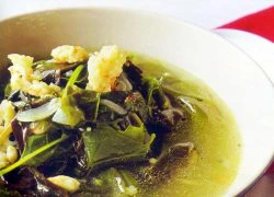 [Chế biến] - Canh rau nhíp tôm thịt