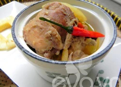 [Chế biến] - Gà kho dứa