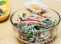 [Chế biến] - Salad rau mầm tai heo