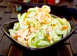 [Chế biến] - Salad tôm và cần tây