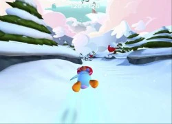 Club Penguin Sled Racer - Game trượt tuyết phong cách chim cánh cụt