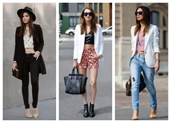 Crop top và blazer: sự kết hợp hoàn hảo cho mùa thu