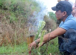 Gian nan đi tìm phần thi thể còn lại của xác chị Huyền nạn nhân vụ Cát Tường