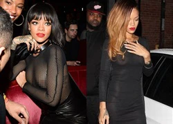 Rihanna thường xuyên "quên" áo ngực "đốt mắt" công chúng