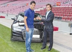 Luis Suarez được tặng siêu xe Audi Q7 vừa ra lò