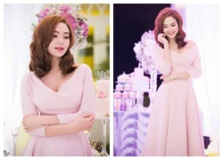 Minh Hằng dịu dàng trong bộ váy pastel