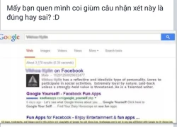 Người dùng Facebook tò mò với trò 'đoán tính cách qua Google'