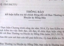 Phó bí thư huyện đề nghị kiểm tra sai phạm của mình