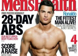 Ronaldo mặc quần lót, khoe bụng 6 múi trên tạp chí