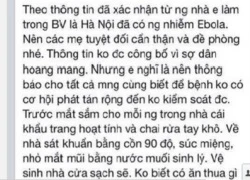 Sự thực tin đồn BV Bạch Mai có bệnh nhân nhiễm Ebola