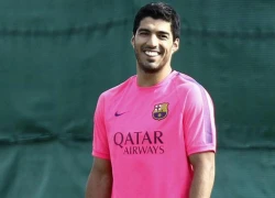 Suarez bị Pique 'chọc quê' trong buổi tập đầu