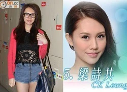 Thí sinh Hoa hậu Hồng Kông 2014 lộ mặt mộc xấu xí