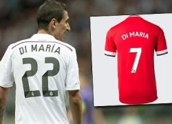 Thiếu mẫu chữ "R", M.U chưa bán được áo của Di Maria