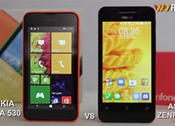 Video so sánh chi tiết Nokia Lumia 530 và Asus Zenfone 4