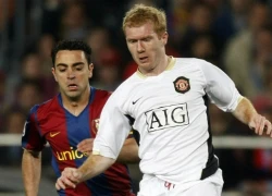 Xavi tiếc nuối vì chưa đá cặp cùng Paul Scholes