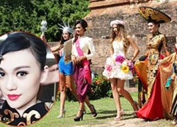 Cao Thùy Linh lộng lẫy với trang phục dân tộc tại Hoa hậu Quốc tế 2014